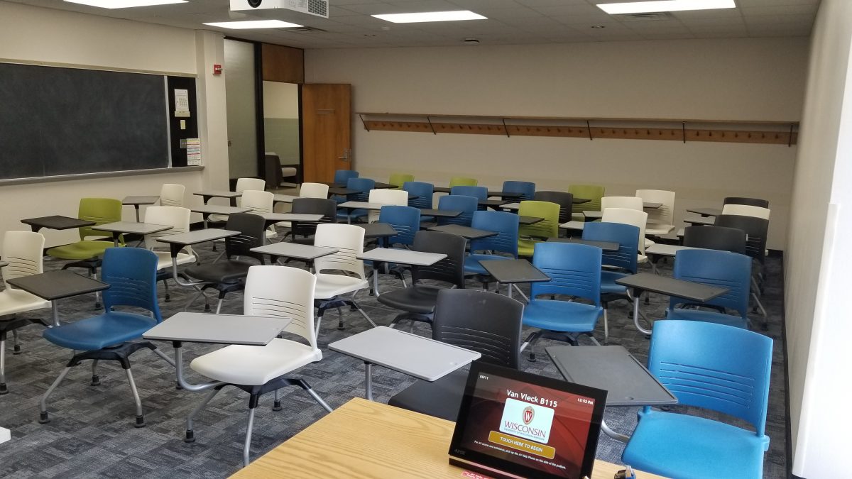 Van Vleck B115 Classroom Media Support UWMadison